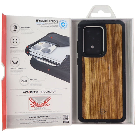 ITSKINS Hybrid Fusion Series Case for Samsung Galaxy S20 Ultra 5G - Wood/Black Cell Phone - Cases, Covers & Skins ITSKINS    - Simple Cell Bulk Wholesale Pricing - USA Seller