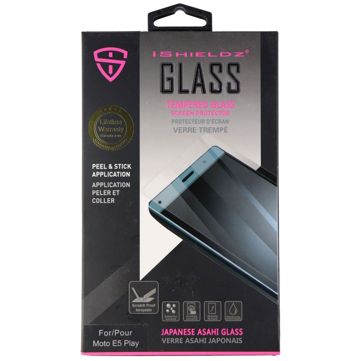 iShieldz Tempered Glass with Applicator for Motorola Moto E5 Play - Clear Cell Phone - Screen Protectors iShieldz    - Simple Cell Bulk Wholesale Pricing - USA Seller