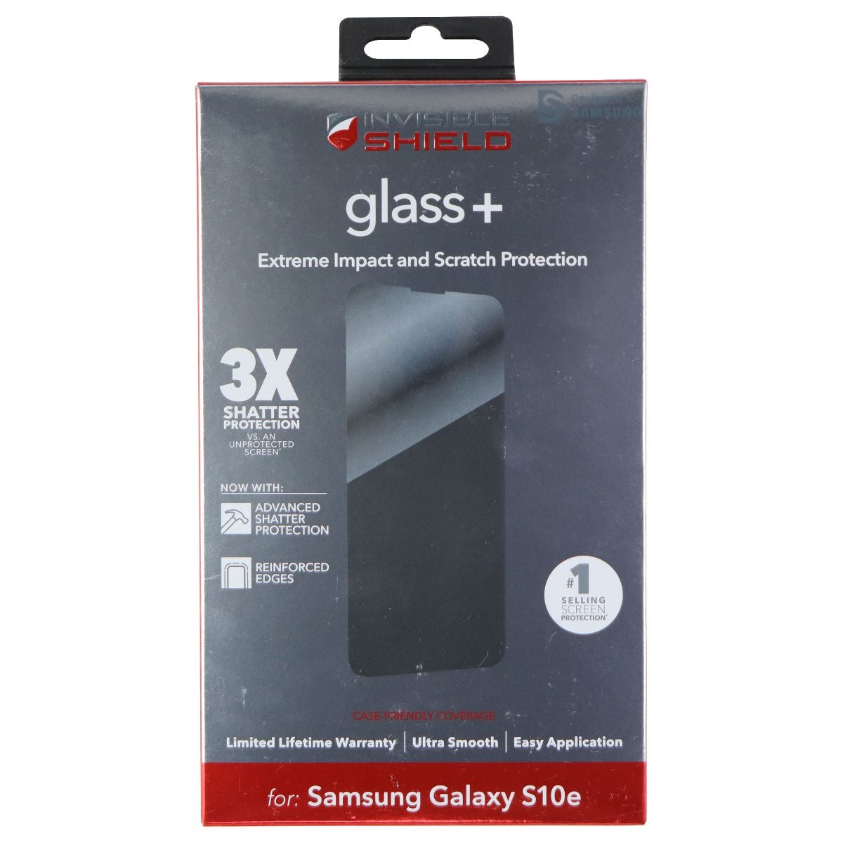 ZAGG (Glass+) Tempered Glass Screen Protector for Samsung Galaxy S10e - Clear Cell Phone - Screen Protectors Zagg    - Simple Cell Bulk Wholesale Pricing - USA Seller
