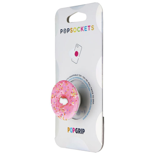 PopSockets: PopGrip Expanding Stand and Grip with Swappable Top - Pink Donut Cell Phone - Mounts & Holders PopSockets    - Simple Cell Bulk Wholesale Pricing - USA Seller