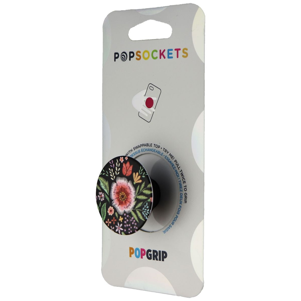 PopSockets PopGrip - Expanding Stand and Grip with Swappable Top - Flower Flair Cell Phone - Mounts & Holders PopSockets    - Simple Cell Bulk Wholesale Pricing - USA Seller