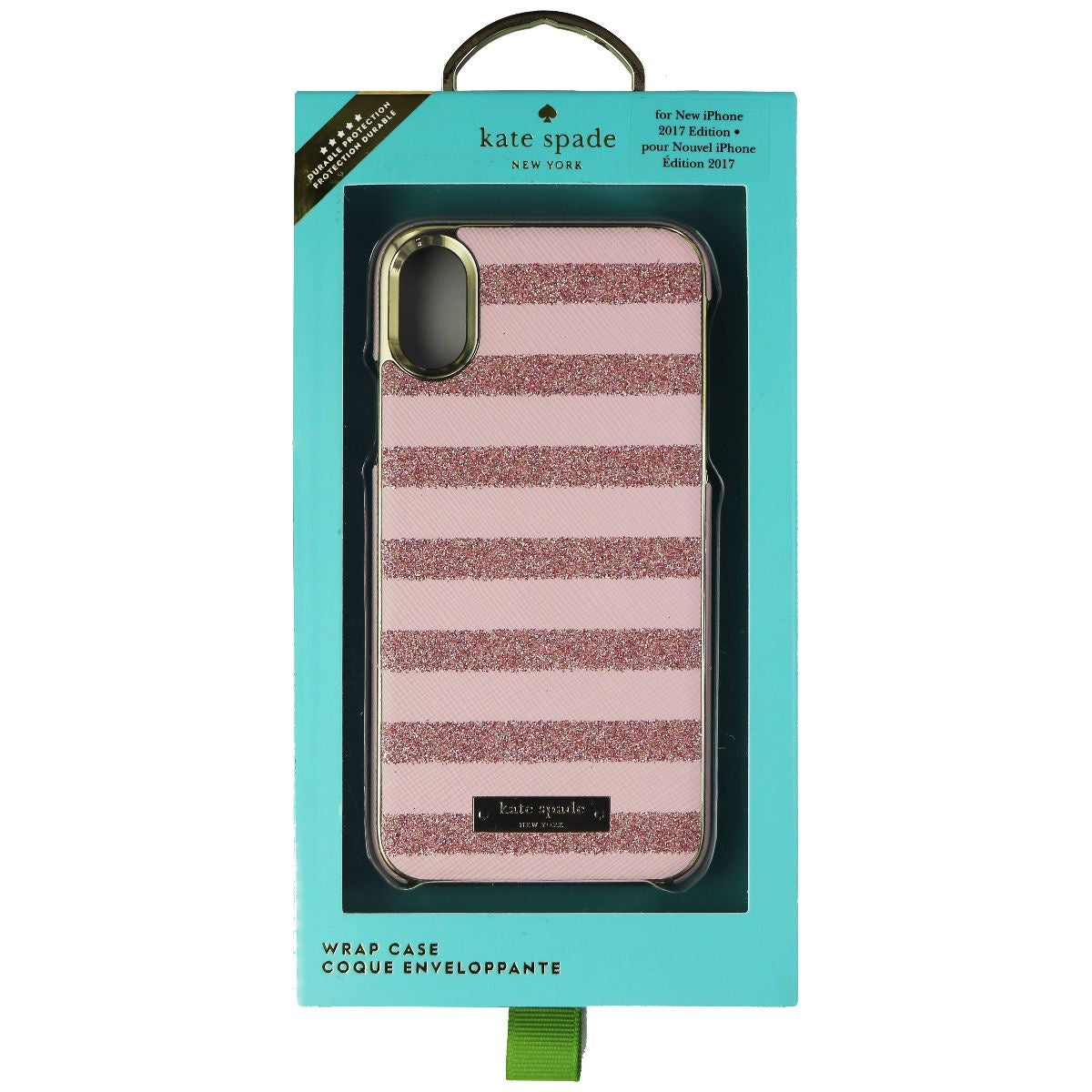 Kate Spade Wrap Series Hard Case for Apple iPhone Xs/X - Rose Quartz Saffiano Cell Phone - Cases, Covers & Skins Kate Spade    - Simple Cell Bulk Wholesale Pricing - USA Seller