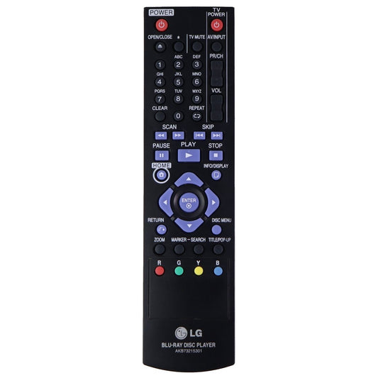LG Remote Control (AKB73215301) for Select LG Blu-Ray Disc Players - Black TV, Video & Audio Accessories - Remote Controls LG    - Simple Cell Bulk Wholesale Pricing - USA Seller