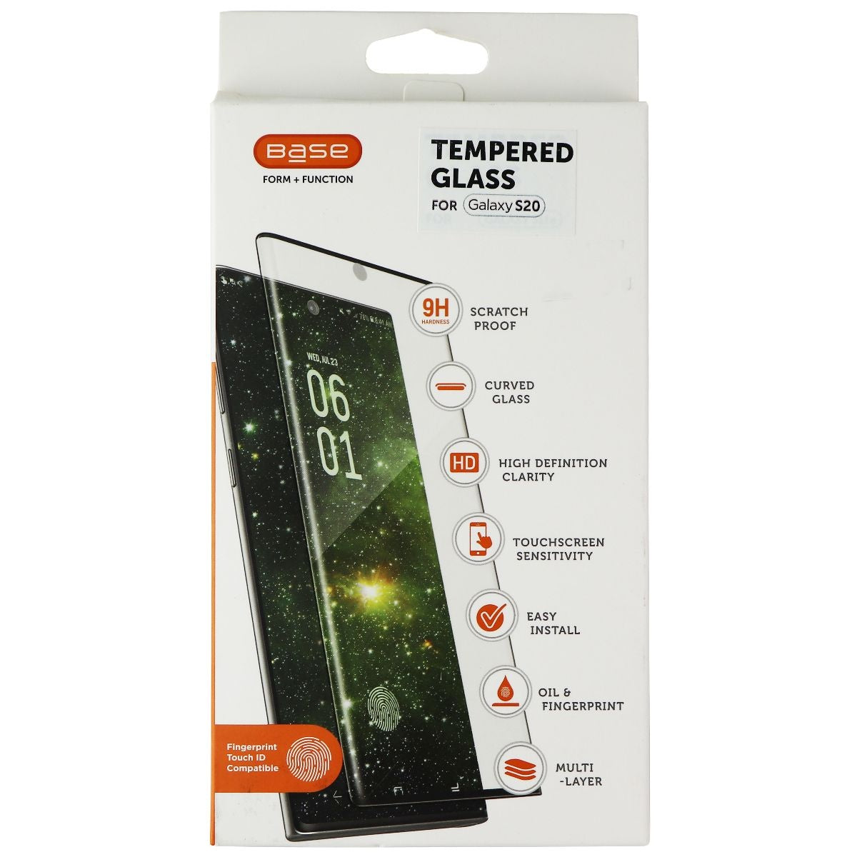 Base Tempred Glass Series Screen Protector for Samsung Galaxy S20 - Clear Cell Phone - Screen Protectors Base    - Simple Cell Bulk Wholesale Pricing - USA Seller