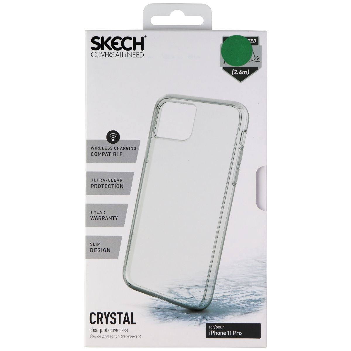 Skech Crystal Series Protective Case for Apple iPhone 11 Pro - Clear Cell Phone - Cases, Covers & Skins Skech    - Simple Cell Bulk Wholesale Pricing - USA Seller