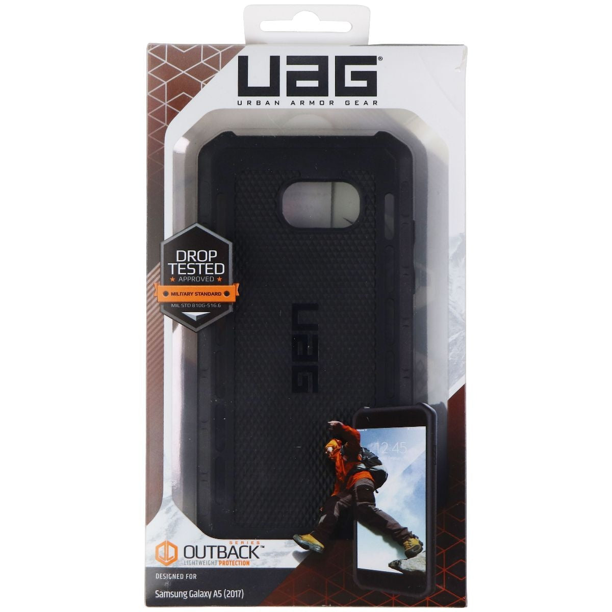 Urban Armor Gear Outback Series Case for Samsung Galaxy A5 (2017) - Black Cell Phone - Cases, Covers & Skins Urban Armor Gear    - Simple Cell Bulk Wholesale Pricing - USA Seller