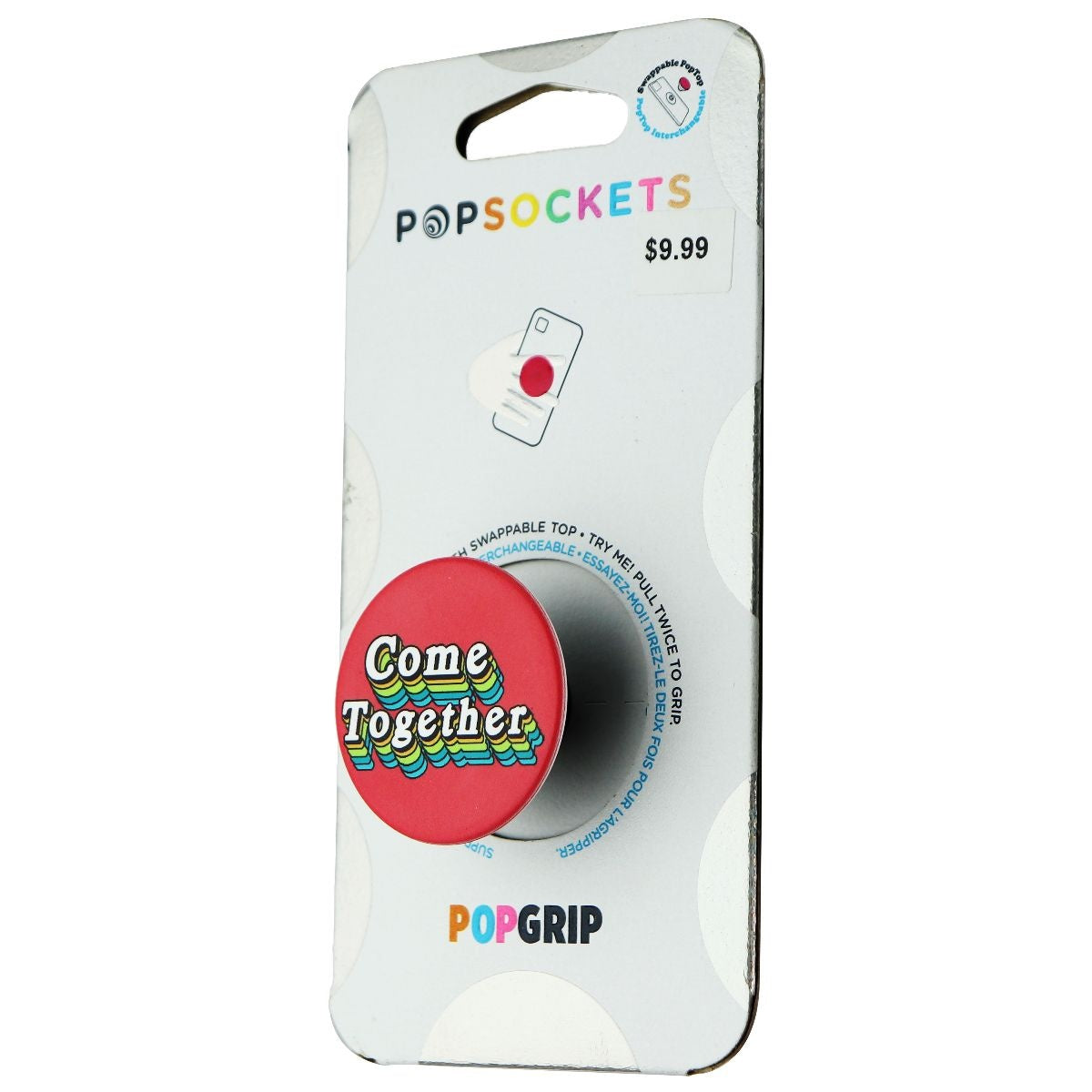 PopSockets PopGrip Phone Grip and Stand with Swappable Top - Come Together Cell Phone - Mounts & Holders PopSockets    - Simple Cell Bulk Wholesale Pricing - USA Seller
