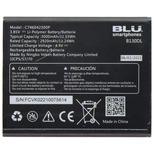 BLU Lithium-Polymer Battery (C746942300P) (4.4V/11.55Wh/3000mAh) Computer Parts - Power Supplies BLU    - Simple Cell Bulk Wholesale Pricing - USA Seller