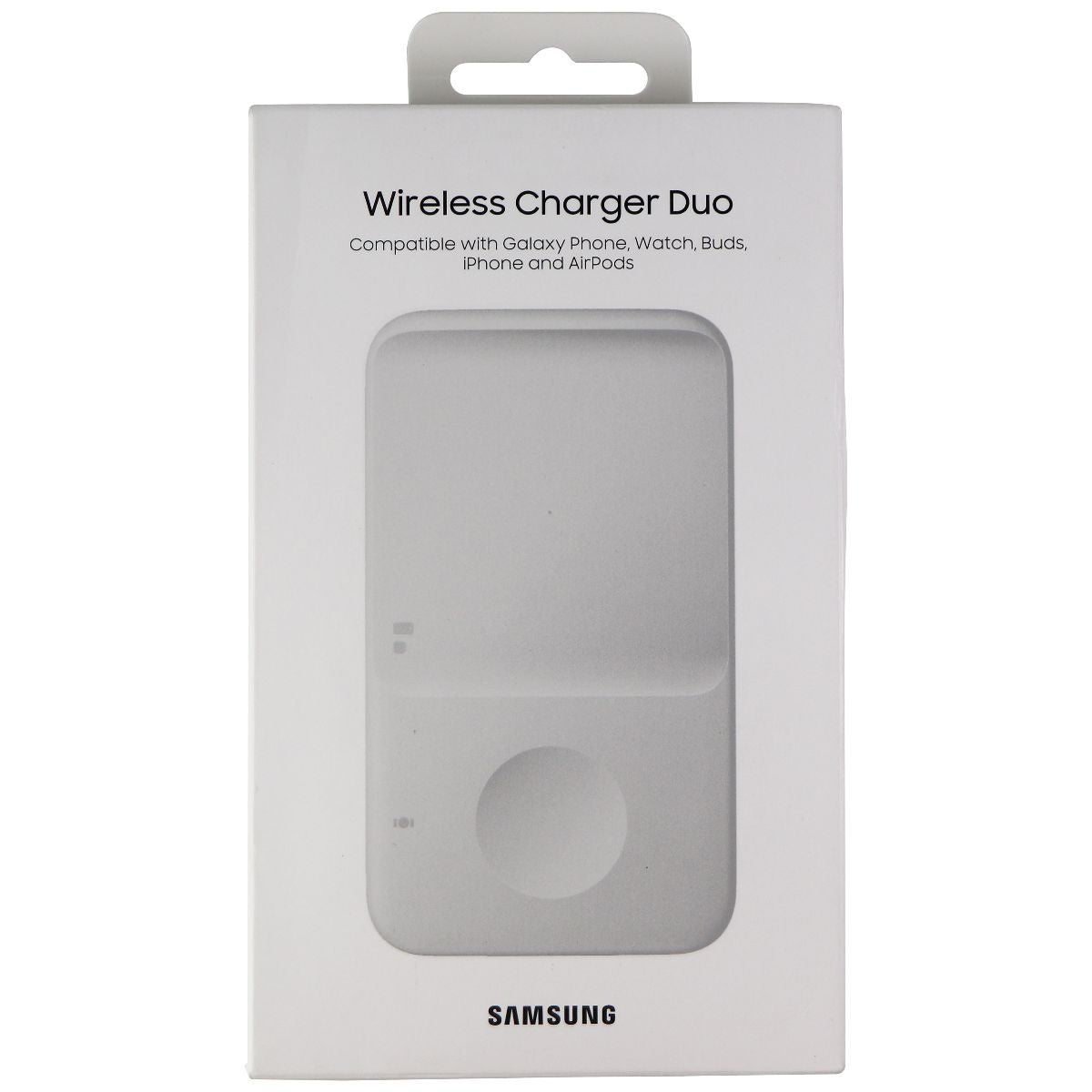 Samsung 9W Fast Wireless Charger Duo Pad for Qi Devices & Watches (2021 Model) Cell Phone - Chargers & Cradles Samsung    - Simple Cell Bulk Wholesale Pricing - USA Seller