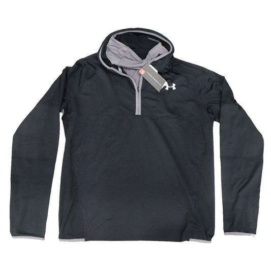 Under Armour ColdGear Threadborne Pull-Over Top - Black - Mens Large LG Other Sporting Goods Under Armour    - Simple Cell Bulk Wholesale Pricing - USA Seller