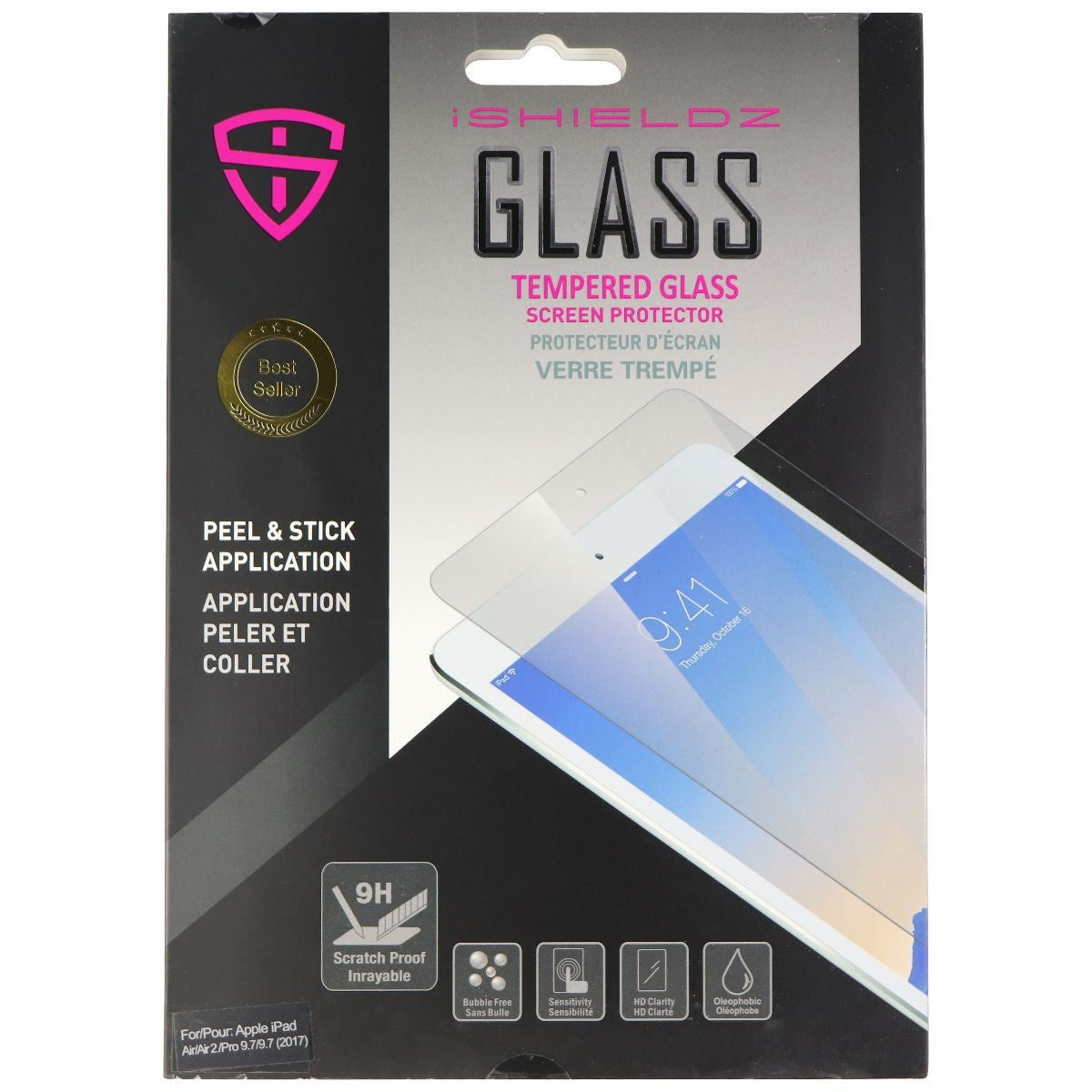 iShieldz Tempered Glass Screen Protector for iPad Air/Air 2/Pro 9.7/9.7 (2017) Cell Phone - Screen Protectors iShieldz    - Simple Cell Bulk Wholesale Pricing - USA Seller