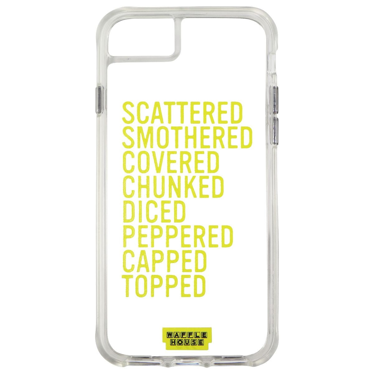 Case-Mate Waffle House Case for iPhone SE (2nd Gen) / 8 / 7 - Hashbrowns Clear Cell Phone - Cases, Covers & Skins Case-Mate    - Simple Cell Bulk Wholesale Pricing - USA Seller
