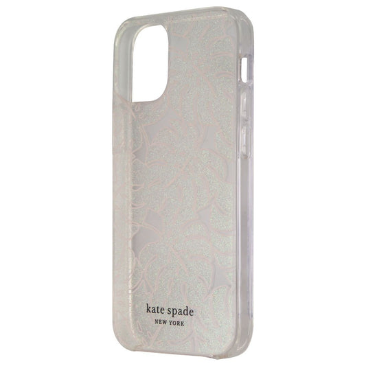 Kate Spade Hardshell Case for iPhone 12 Mini - Island Leaf Pink Glitter Cell Phone - Cases, Covers & Skins Kate Spade New York    - Simple Cell Bulk Wholesale Pricing - USA Seller