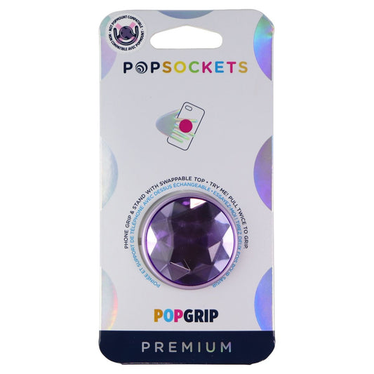 PopSockets PopGrip Grip & Stand with Swappable Top - Disco Crystal Orchid Cell Phone - Mounts & Holders PopSockets    - Simple Cell Bulk Wholesale Pricing - USA Seller