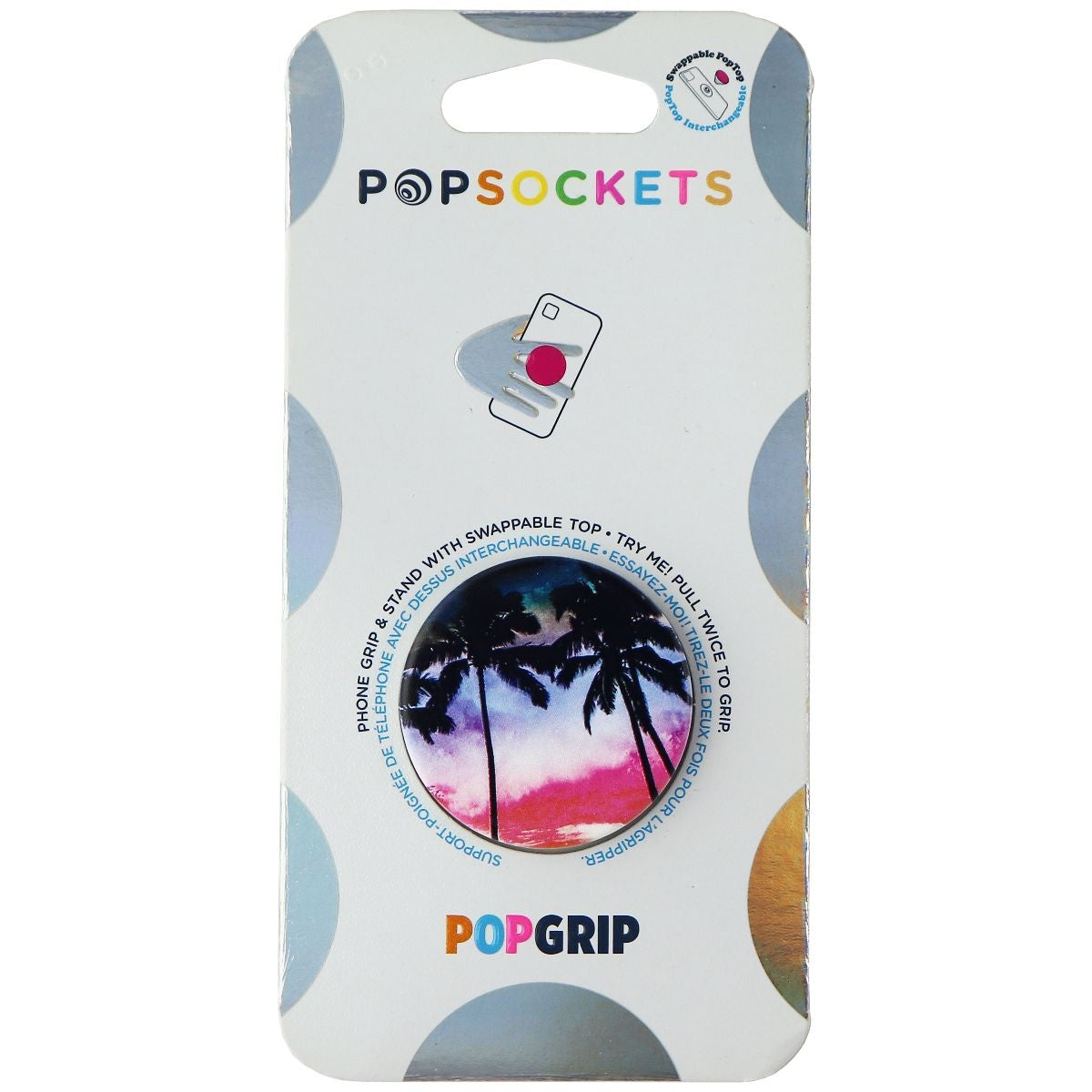 PopSocket PopGrip Swappable Phone Grip and Stand - Beach Trip Cell Phone - Mounts & Holders PopSockets    - Simple Cell Bulk Wholesale Pricing - USA Seller