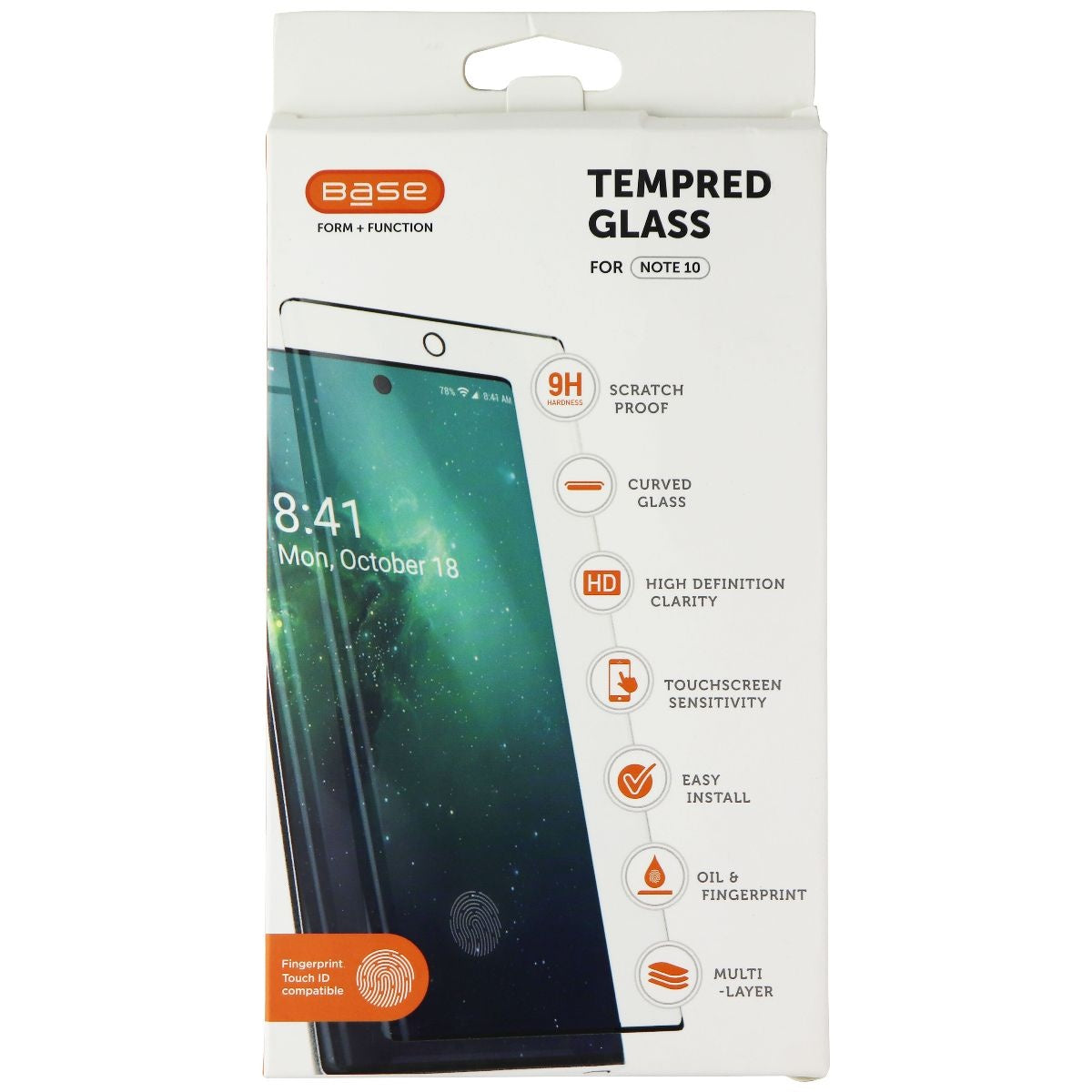 Base Tempred Glass Series Screen Protector for Samsung Note 10 - Clear Cell Phone - Screen Protectors Base    - Simple Cell Bulk Wholesale Pricing - USA Seller