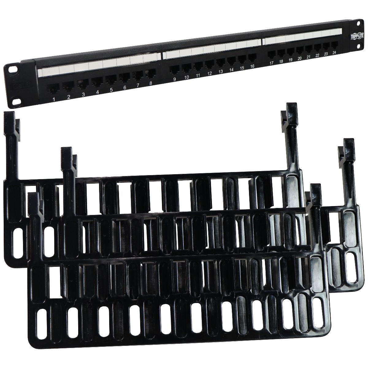 Tripp Lite 24-Port 1U Rackmount Cat6 110 Patch Panel 568B, RJ45 (N252-024) Cell Phone - Other Accessories Tripp Lite    - Simple Cell Bulk Wholesale Pricing - USA Seller