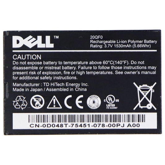 Dell Replacement Battery for Dell Streak 5 (20QF0) - Black Cell Phone - Batteries Dell    - Simple Cell Bulk Wholesale Pricing - USA Seller