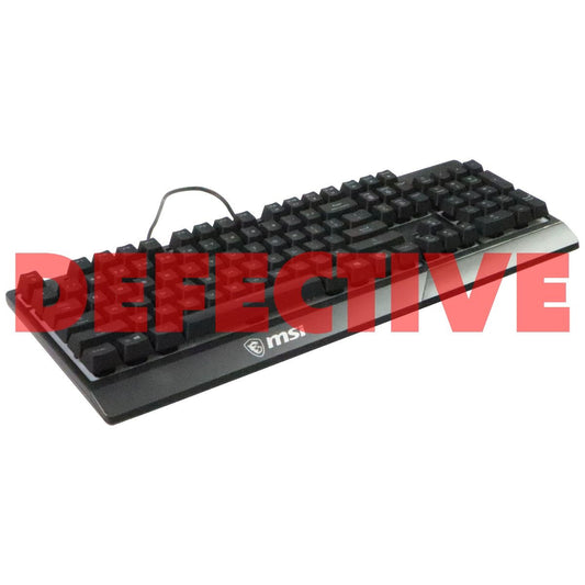 MSI Vigor GK30 RGB Gaming Keyboard with 6-Zone RGB Lighting - Black Gaming/Console - Keyboards & Keypads MSI    - Simple Cell Bulk Wholesale Pricing - USA Seller