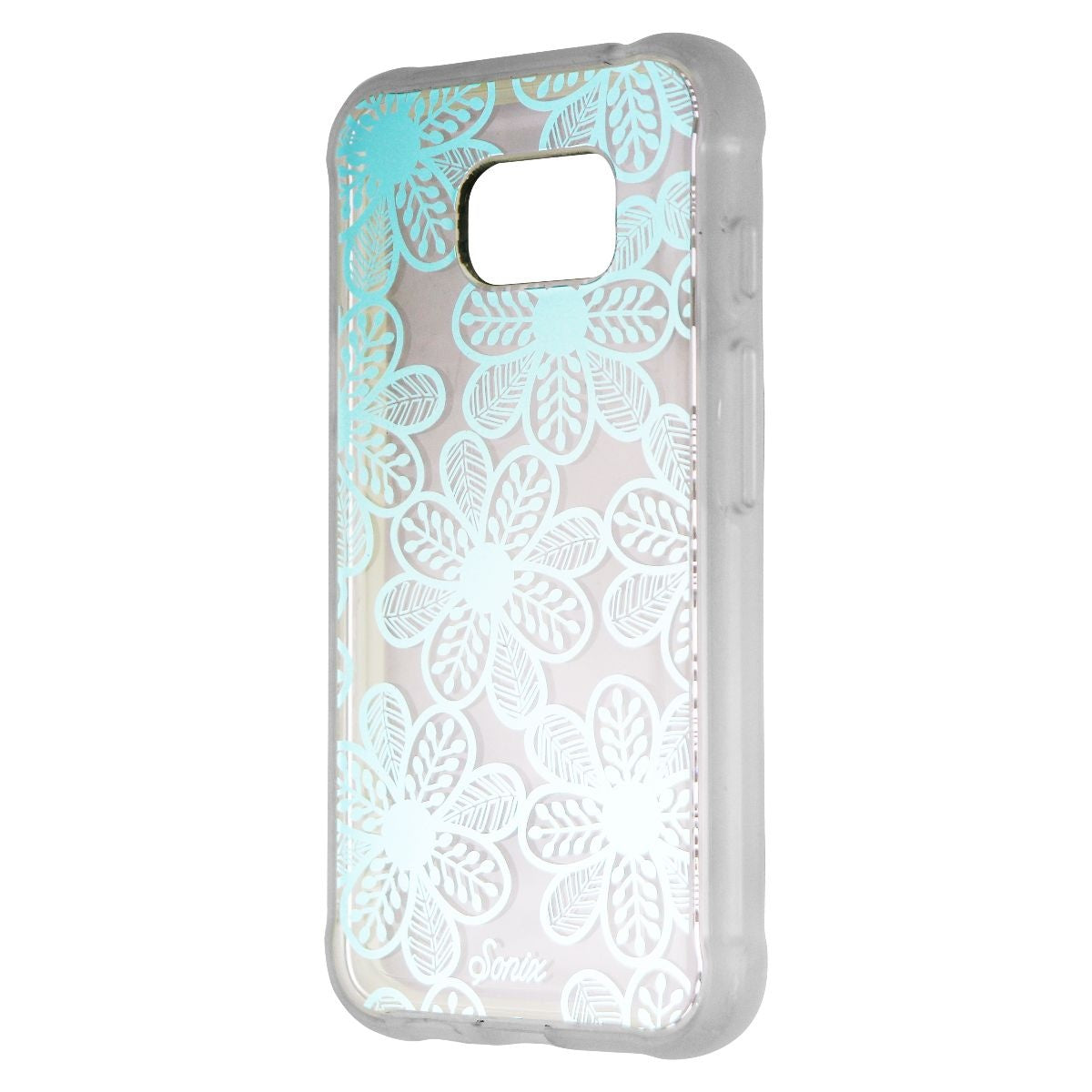 Sonix Clear Coat Hybrid Case for Samsung Galaxy S7 Active - Clear/Blue Flowers Cell Phone - Cases, Covers & Skins Sonix    - Simple Cell Bulk Wholesale Pricing - USA Seller