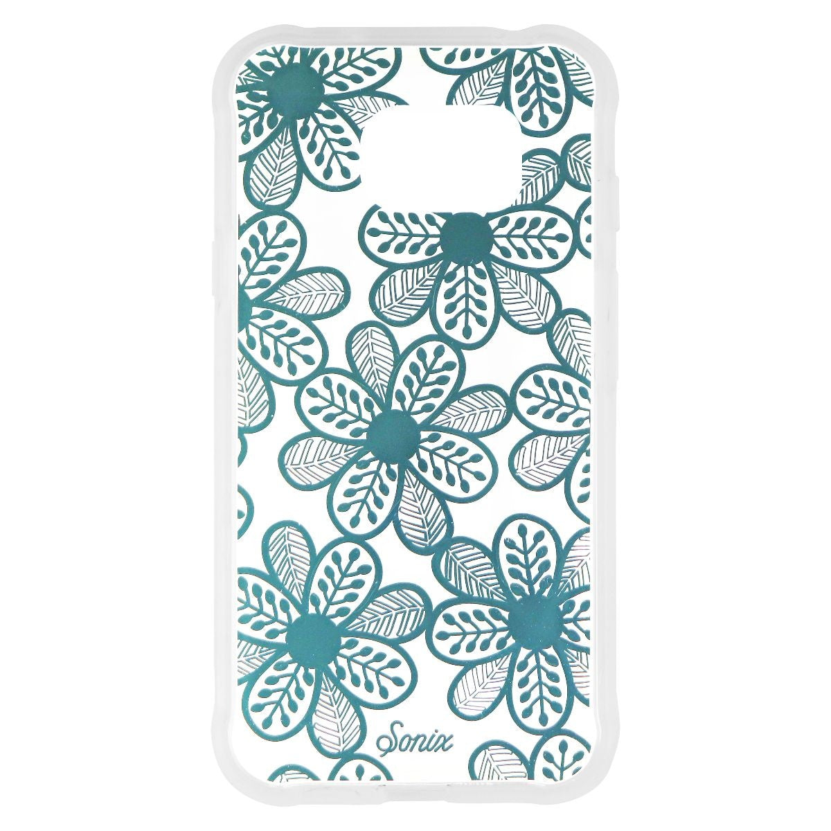 Sonix Clear Coat Hybrid Case for Samsung Galaxy S7 Active - Clear/Blue Flowers Cell Phone - Cases, Covers & Skins Sonix    - Simple Cell Bulk Wholesale Pricing - USA Seller