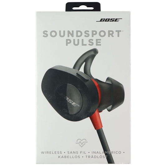 Bose SoundSport Pulse Bluetooth MFi Headphones - Black/Red (762518-0010) Portable Audio - Headphones Bose    - Simple Cell Bulk Wholesale Pricing - USA Seller