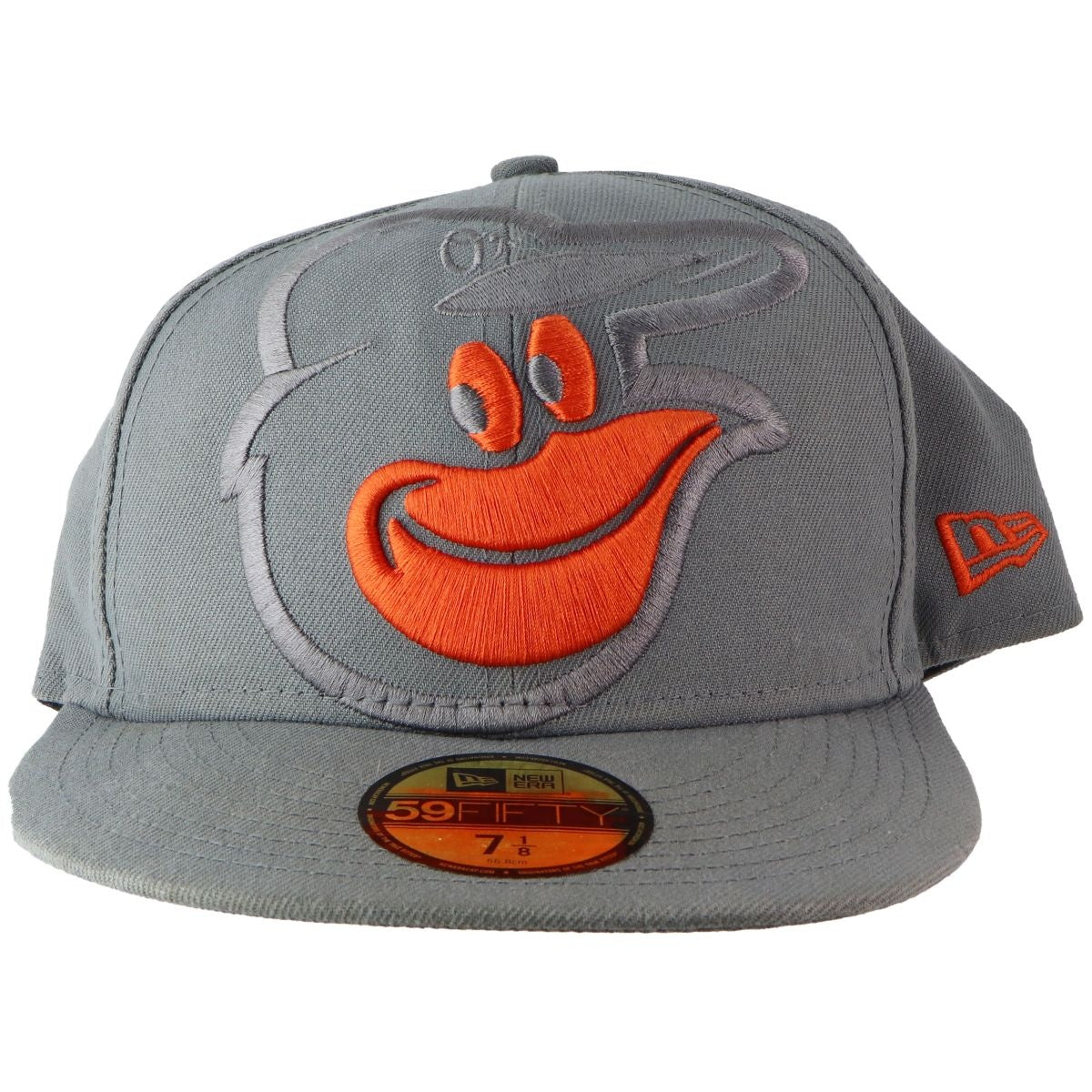 Mitchell & Ness Baltimore Orioles Snapback Hat - Cooperstown Away Style, Gray/Orange
