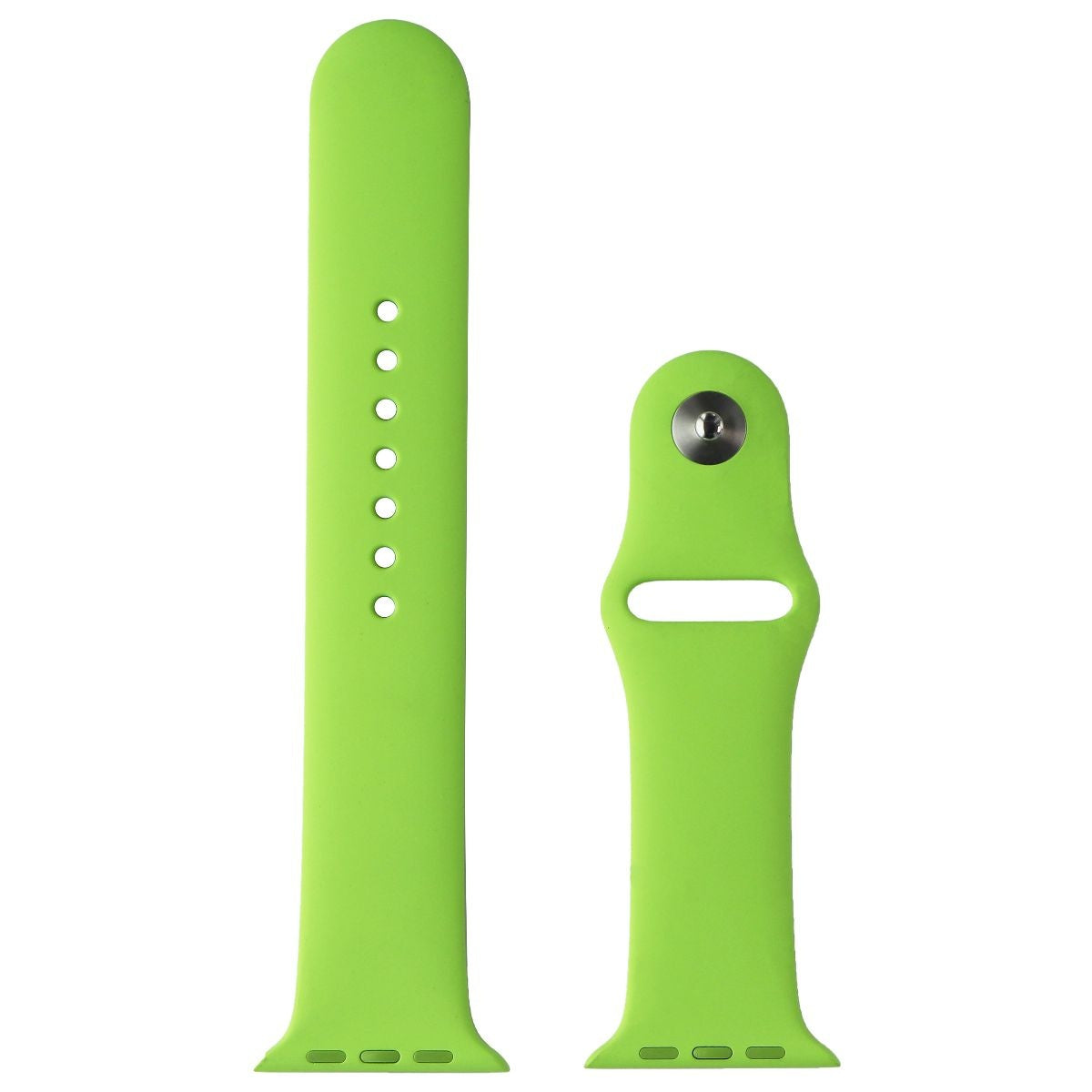 Apple (42mm) Sport Band for Apple Watch 42/44/45mm - Green/Silver (M/L) Only Smart Watch Accessories - Watch Bands Apple    - Simple Cell Bulk Wholesale Pricing - USA Seller