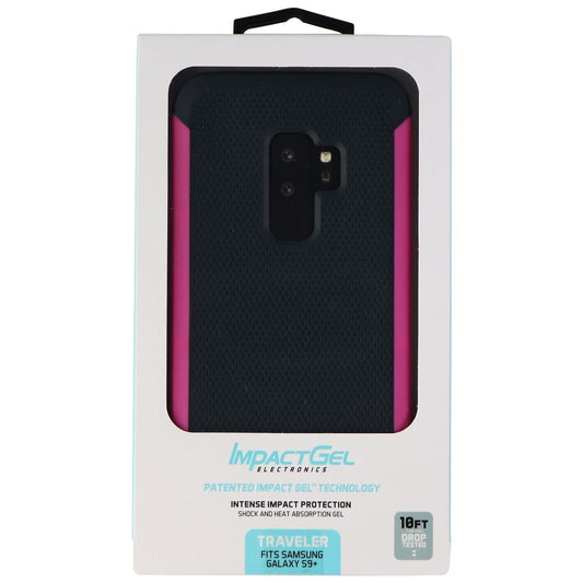 Impact Gel Traveler Series Case for Samsung Galaxy S9+ (PLUS)- Grey/Pink Cell Phone - Cases, Covers & Skins Impact Gel    - Simple Cell Bulk Wholesale Pricing - USA Seller