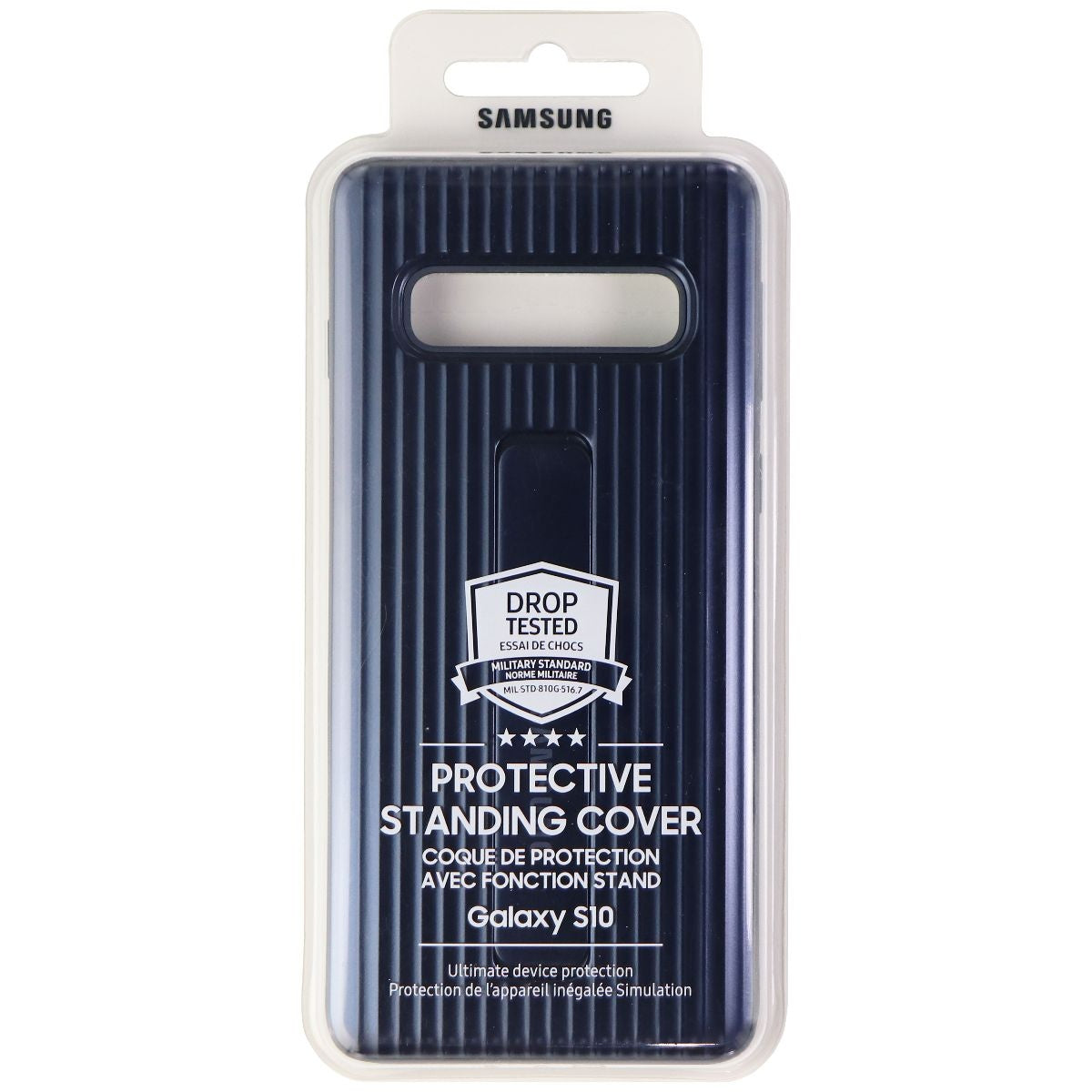 Samsung Protective Standing Cover for Samsung Galaxy S10 - Navy Blue Cell Phone - Cases, Covers & Skins Samsung    - Simple Cell Bulk Wholesale Pricing - USA Seller