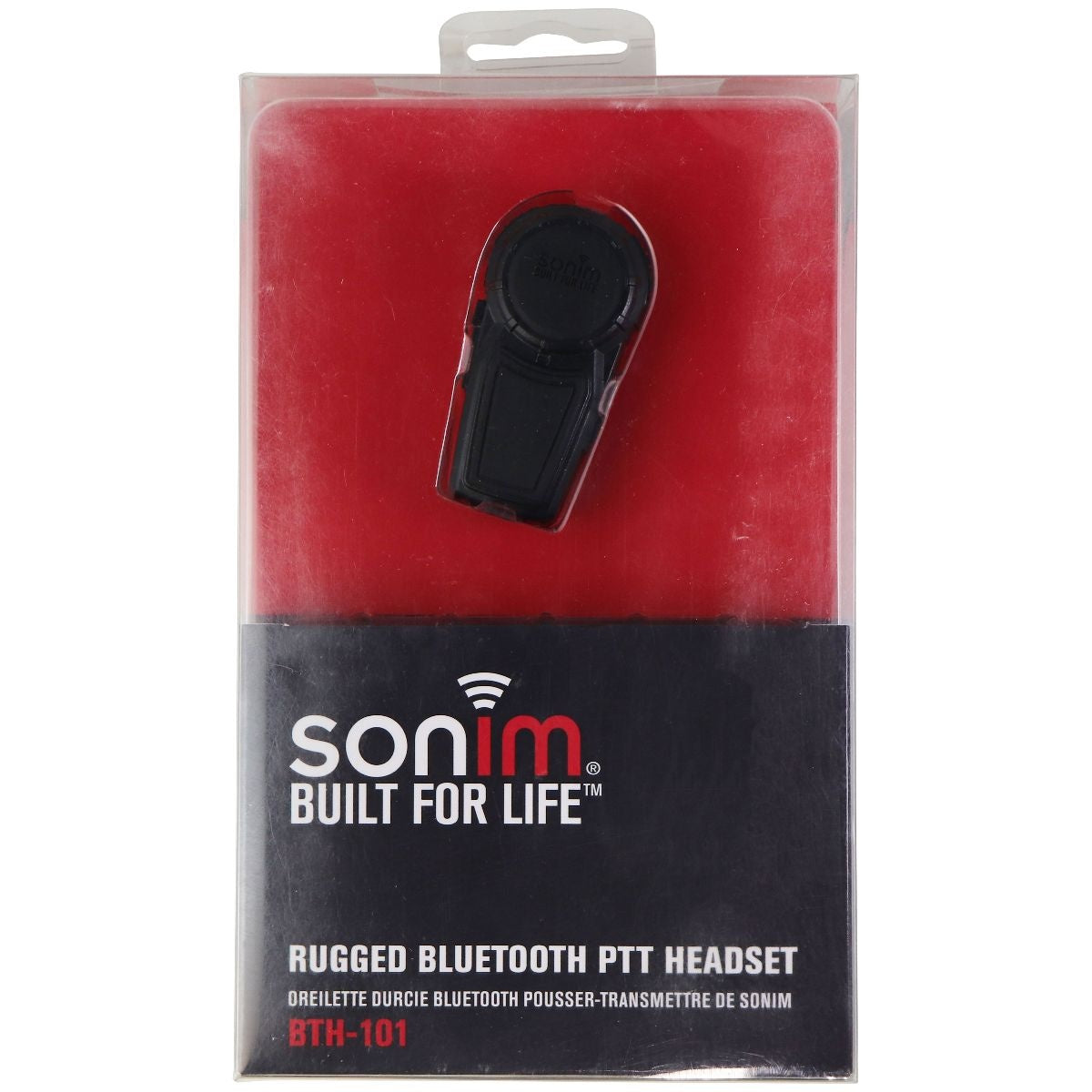 Sonim Rugged Bluetooth PTT Headset - Black (BTH-101) Cell Phone - Headsets Sonim    - Simple Cell Bulk Wholesale Pricing - USA Seller