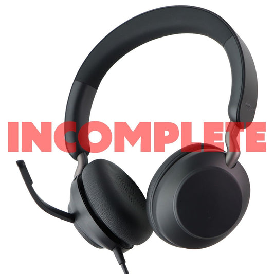 Jabra Evolve2 40 UC Wired Headphones, USB-A, Stereo - Black Cell Phone - Headsets Jabra    - Simple Cell Bulk Wholesale Pricing - USA Seller