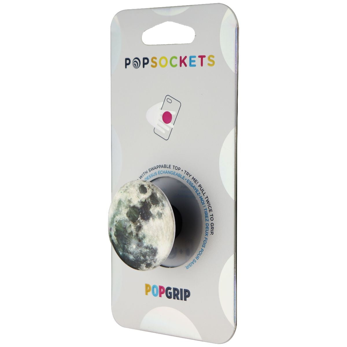 PopSockets: PopGrip with Swappable Top for Phones and Tablets - Moon Cell Phone - Mounts & Holders PopSockets    - Simple Cell Bulk Wholesale Pricing - USA Seller