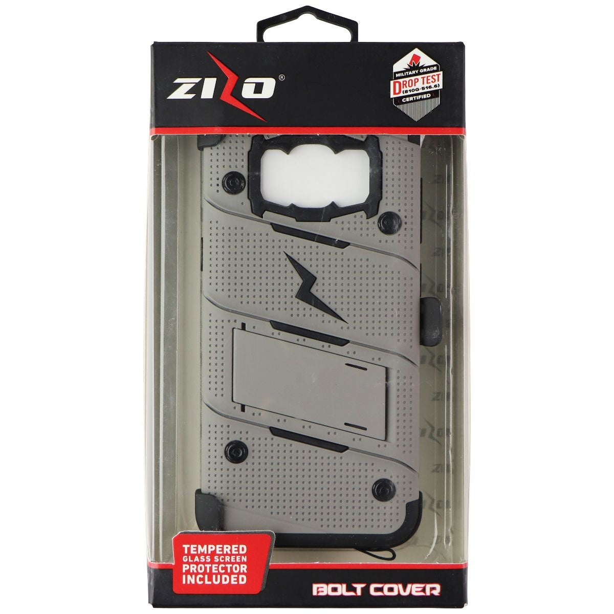 Zizo Bolt Series Case and Holster for Samsung Galaxy S8 - Gray/Black Cell Phone - Cases, Covers & Skins Zizo    - Simple Cell Bulk Wholesale Pricing - USA Seller