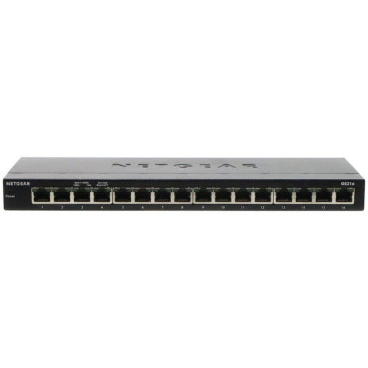 NETGEAR 16-Port Gigabit Ethernet Unmanaged Switch (GS316) Networking - Network Switches Netgear    - Simple Cell Bulk Wholesale Pricing - USA Seller