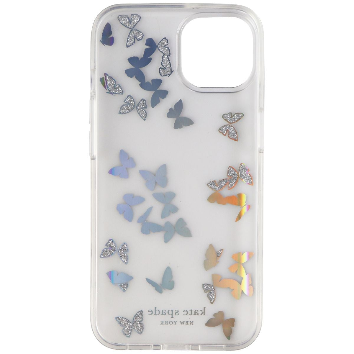 Kate Spade Hardshell Case for iPhone 13 / 14 - Butterfly Cluster Iridescent Cell Phone - Cases, Covers & Skins Kate Spade    - Simple Cell Bulk Wholesale Pricing - USA Seller