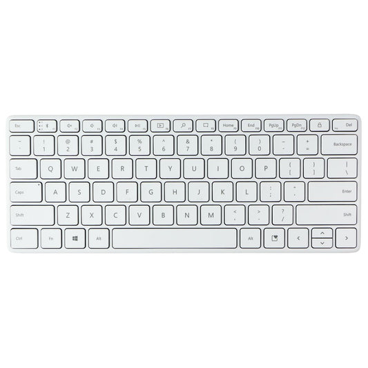 Microsoft Designer Compact Bluetooth Keyboard for PC and More (1954) - Glacier Gaming/Console - Keyboards & Keypads Microsoft    - Simple Cell Bulk Wholesale Pricing - USA Seller
