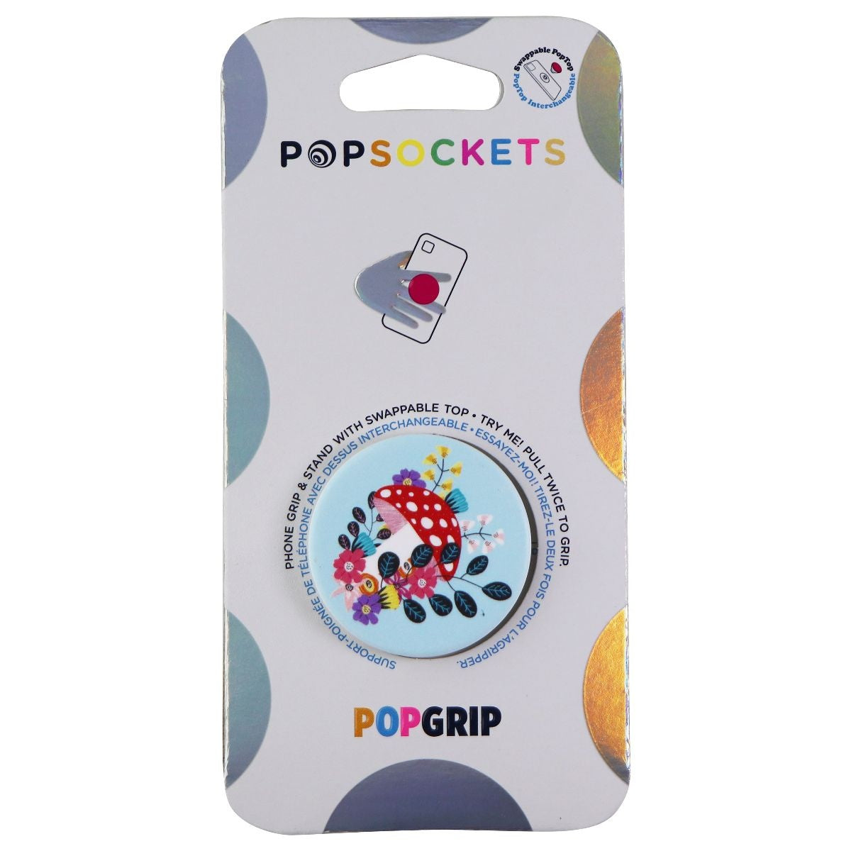 PopSockets Swappable PopGrip Phone Grip and Stand - Shroom Blooms Cell Phone - Mounts & Holders PopSockets    - Simple Cell Bulk Wholesale Pricing - USA Seller