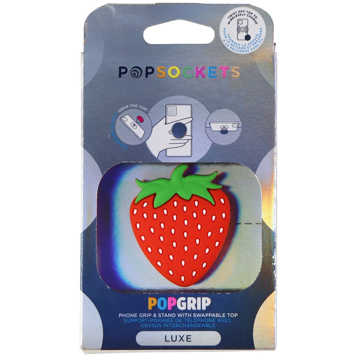 PopSockets PopGrip Expanding Stand & Grip w/ Swappable Top - PopOuts Berry Sweet Cell Phone - Mounts & Holders PopSockets    - Simple Cell Bulk Wholesale Pricing - USA Seller