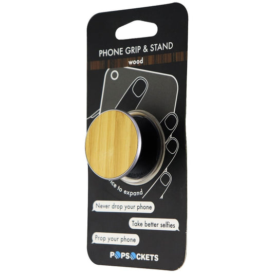 PopSockets: Collapsible Grip & Stand for Phones and Tablets - Bamboo Cell Phone - Mounts & Holders PopSockets    - Simple Cell Bulk Wholesale Pricing - USA Seller