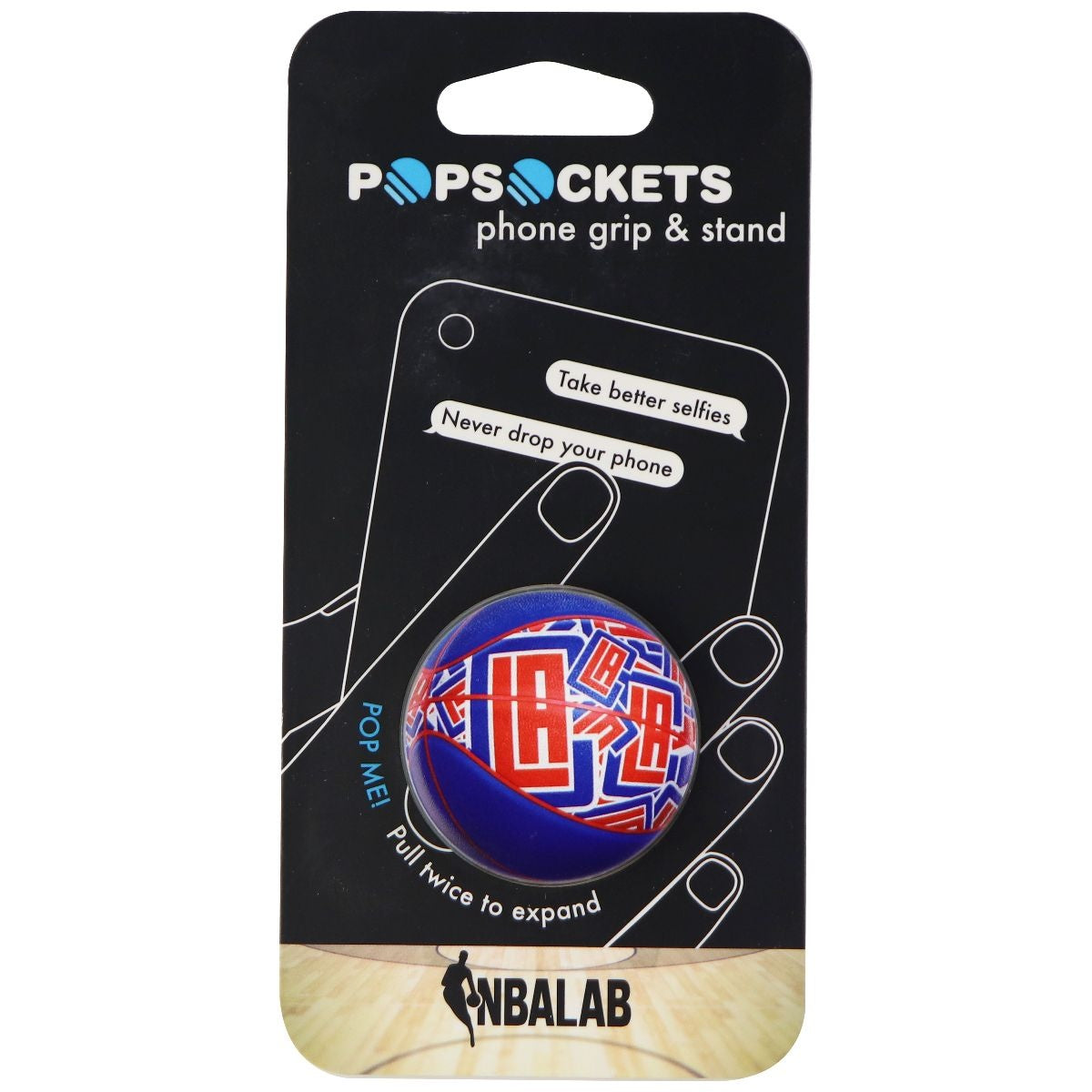 PopSockets: Collapsible Grip & Stand for Phones & Tablets - NBA Clippers Baller Cell Phone - Mounts & Holders PopSockets    - Simple Cell Bulk Wholesale Pricing - USA Seller