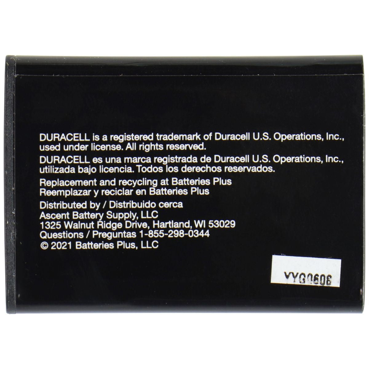 Duracell Ultra CEL12345F (3.7V/1180mAh/4.4Wh) Li-Ion Battery Computer Parts - Power Supplies Duracell    - Simple Cell Bulk Wholesale Pricing - USA Seller