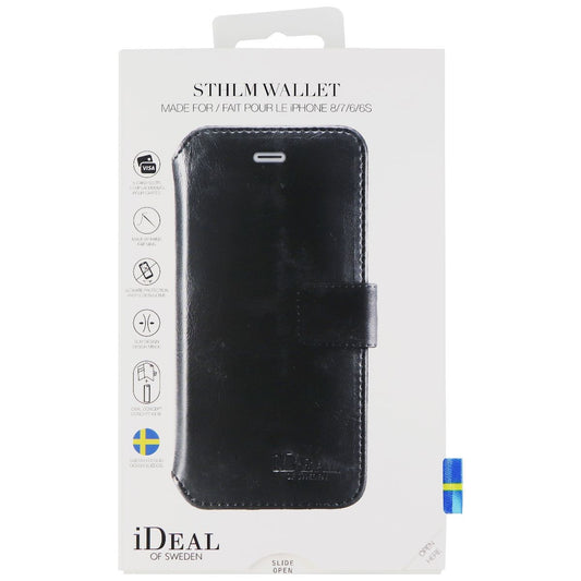 iDeal of Sweden STHLM Wallet Case for Apple iPhone SE (2nd Gen) / 8 & 7 - Black Cell Phone - Cases, Covers & Skins iDeal of Sweden    - Simple Cell Bulk Wholesale Pricing - USA Seller