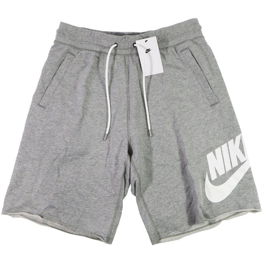 Nike Mens Aw77 French Terry Alumni Shorts - Grey/White (Size: Medium) Other Sporting Goods Nike    - Simple Cell Bulk Wholesale Pricing - USA Seller