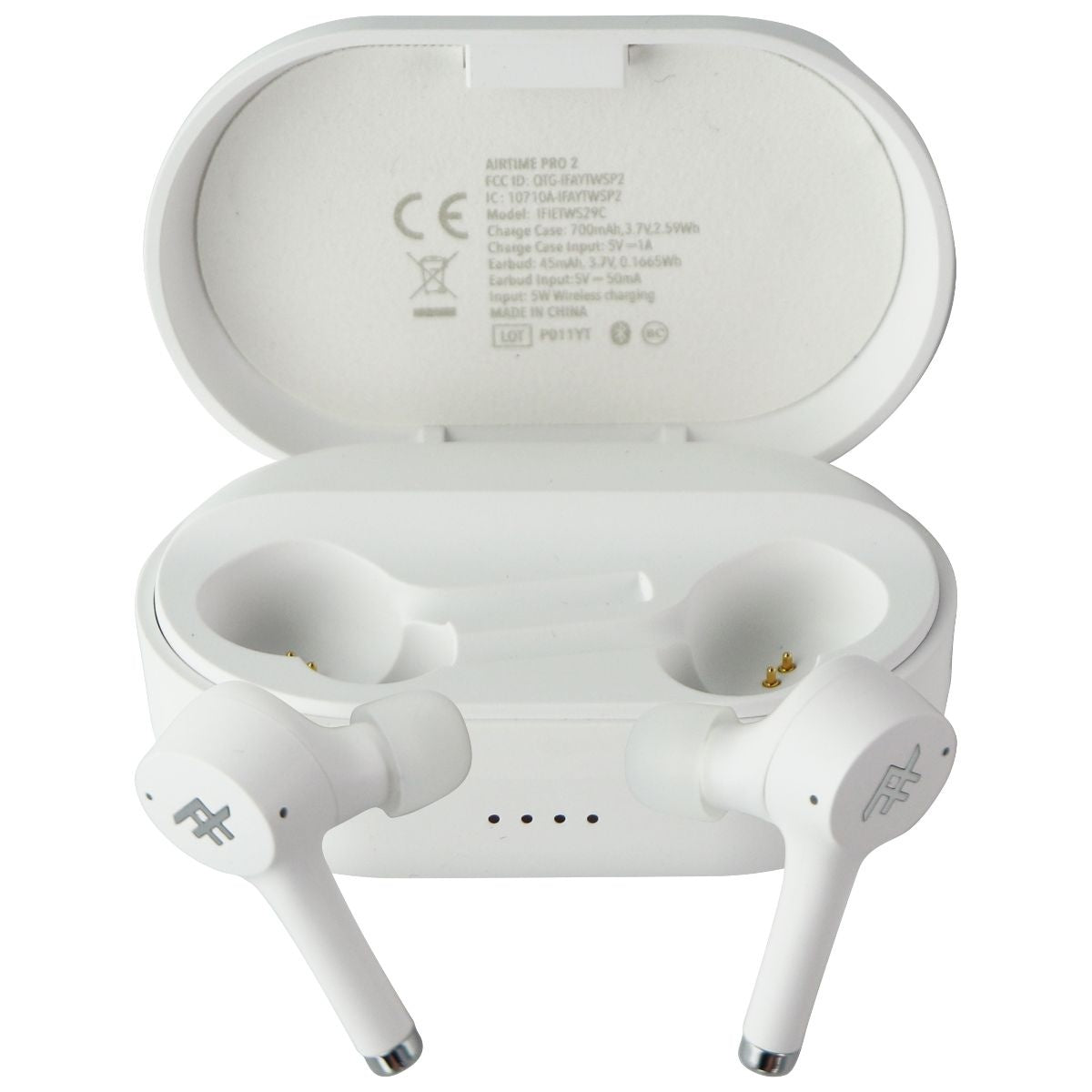 iFrogz Airtime Pro Truly Wireless Earbuds and Charge Case White