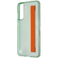 Samsung Slim Strap Cover Case for Galaxy S21 FE (5G) - Clear/Green/Olive/Orange Cell Phone - Cases, Covers & Skins Samsung    - Simple Cell Bulk Wholesale Pricing - USA Seller