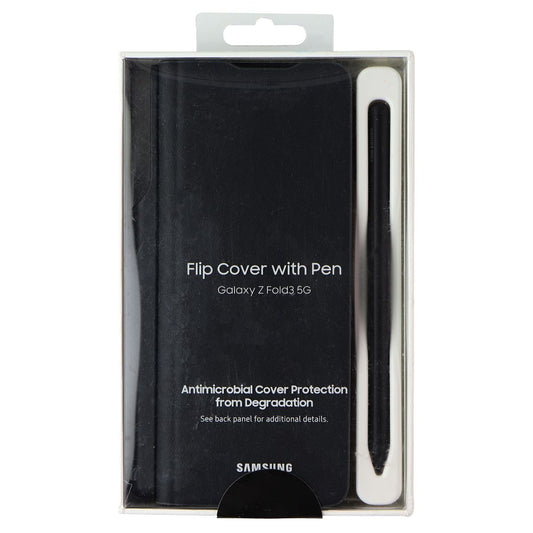 Samsung Official Protective Cover with S Pen for Galaxy Z Fold 3 - Black Cell Phone - Cases, Covers & Skins Samsung    - Simple Cell Bulk Wholesale Pricing - USA Seller