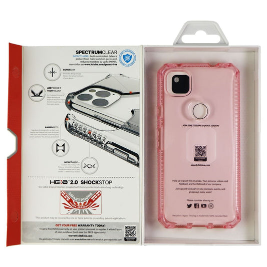 ITSKINS Spectrum Clear Series Case for Google Pixel 4a (5G) - Light Pink Cell Phone - Cases, Covers & Skins ITSKINS    - Simple Cell Bulk Wholesale Pricing - USA Seller