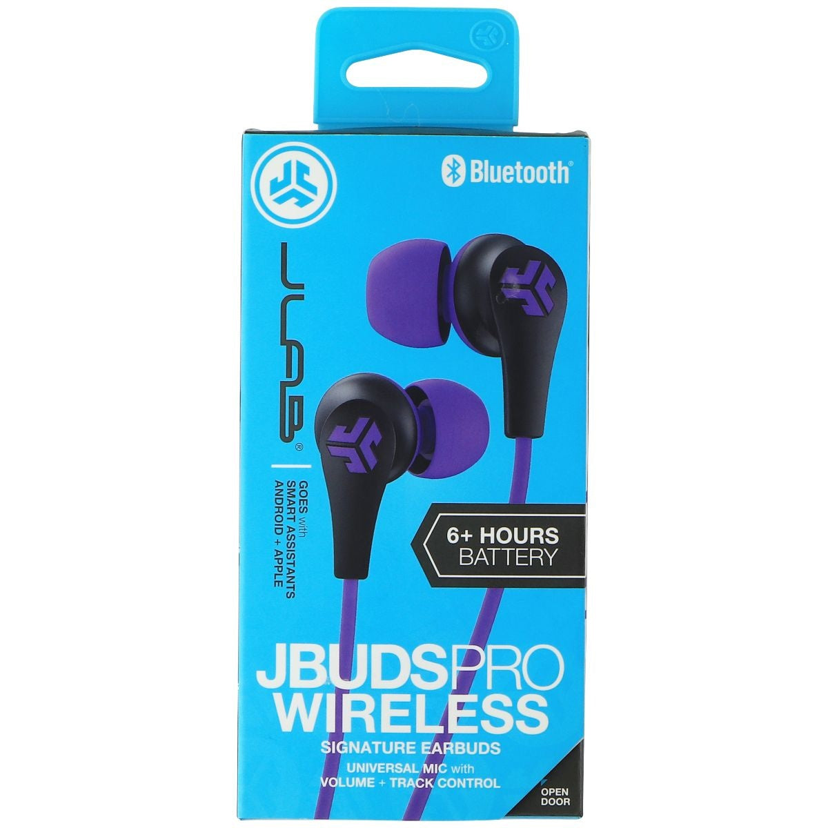 JLab Audio JBuds Pro Bluetooth Wireless Signature Earbuds - Black/Purple Portable Audio - Headphones JLAB    - Simple Cell Bulk Wholesale Pricing - USA Seller