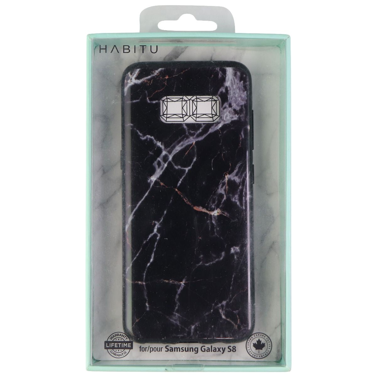 Habitu Shell Case for Samsung Galaxy S8 (HBSS8) - Marble Black Cell Phone - Cases, Covers & Skins Habitu    - Simple Cell Bulk Wholesale Pricing - USA Seller
